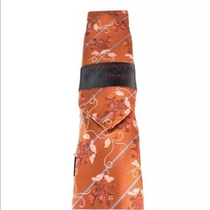 Steven Land Men's Tie & Matching Hanky Set Mocha Powder Blue Burgundy Pink